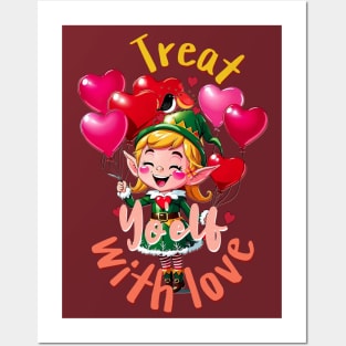 Cute Elves Costume For Kids Motivational Positive Love Words Posters and Art